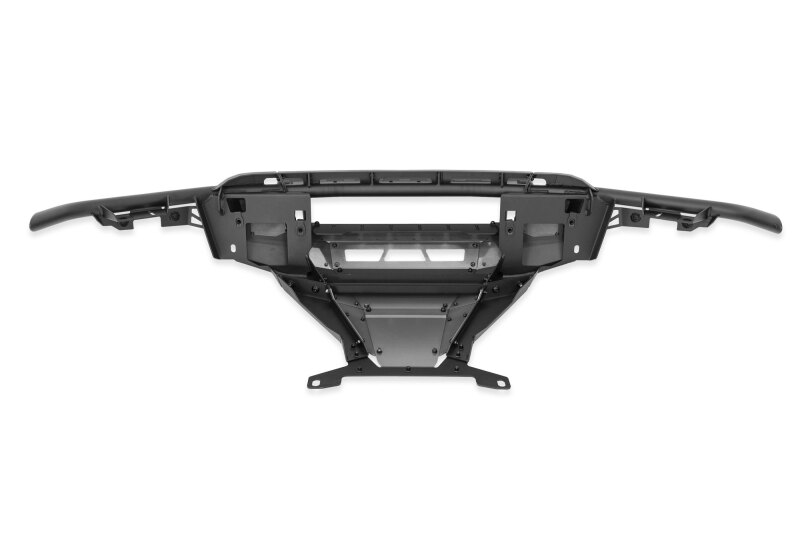 Ford F-150 Front Bumper - DV8 Offroad - Tube, Prerunner - Micro-texture black with gray skid plate accents - `21-`23